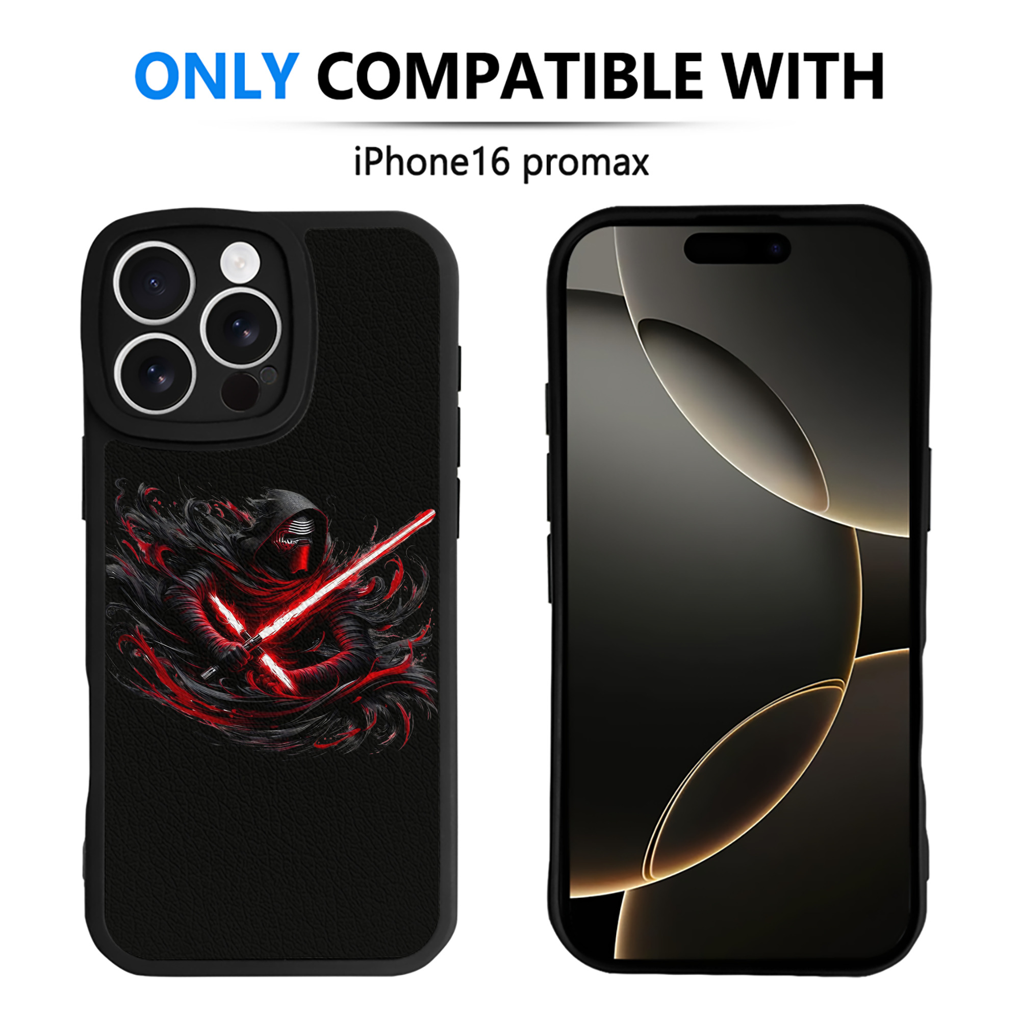 （画像用） スター・ウォーズ Star Wars 【iPhone 16シリーズ対応】シリコンスマホケース（レザー調） 材質：シリコン